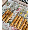 Faqueiro Sobremesa Bamboo Natural Prata - 18pcs